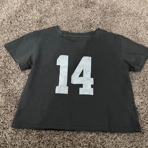 Kids Gray T-Shirt with Number Print